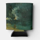 James Whistler – 黒と金ゴールドの夜景 缶クーラー (正面)