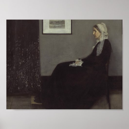 James Whistler - Portrait of the Artist's Mother ポスター (正面)