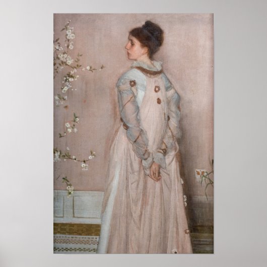 James Whistler - Symphony in Flesh Colour and Pink ポスター (正面)