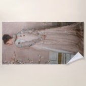 James Whistler - Symphony in Shuffee Color and Pin ビーチタオル (正面)
