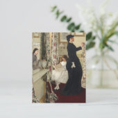 James Whistler - The Music Room ポストカード (スタンド正面)