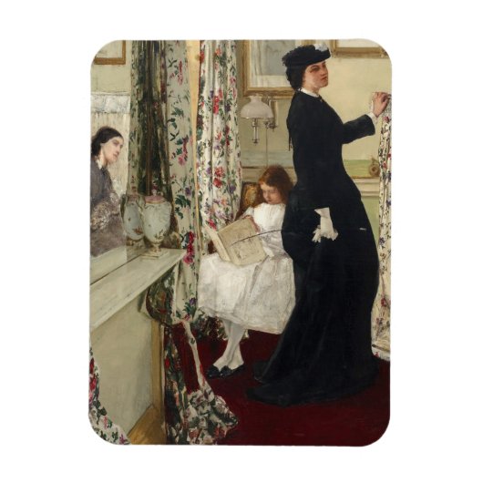 James Whistler - The Music Room マグネット (縦)