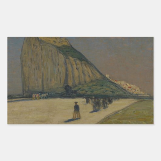 James Wilson Morrice – ジブラルタル 長方形シール (正面)