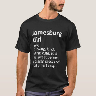 Jamesburg Girl Nj New Jersey Funny City Home Roots Tシャツ
