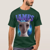 Jameshe Cat Meme Funny Silly Cats Brainrot Meme Ca Tシャツ (正面)