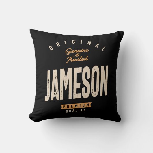 Jamesonパーソナライズされた名 – おもしろい Jameson クッション (正面)