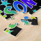 "JAMESON"名、おもしろい"ハッピーバースデー" ジグソーパズル (側面)