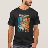 Jameson Name Gift – 伝説的パーソナライズされたゲーマー Tシャツ (正面)