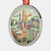 Jamestownの建築のクリスマスのオーナメント メタルオーナメント (左)