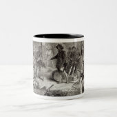 Jamestownの最初の日 ツートーンマグカップ (中央)