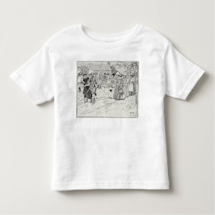Jamestownの若い女性の到着 トドラーTシャツ