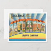 Jamestown, North Dakota Travelの挨拶 ポストカード (正面/裏面)