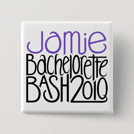 JamieバチェロレッテBash 2010 缶バッジ (正面)