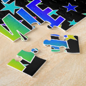 "JAMIE"名、おもしろい"ハッピーバースデー" ジグソーパズル (側面)