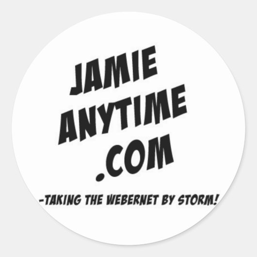 Jamie Anytimeのステッカーシート ラウンドシール (正面)