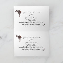 jamie & poppy tartan hunt ノートカード