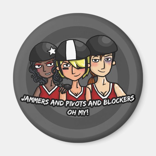 Jammersブロックを私の頭に入れる マグネット (正面)