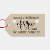 Jammin'キッチンギフトラベル ギフトタグ (裏面横)