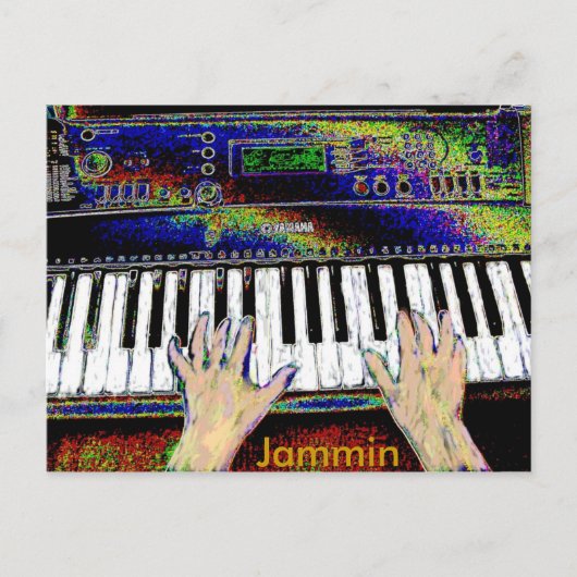 Jamminキーボードはがき ポストカード (正面)