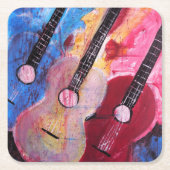 Jamming be Goode Painting by Alfred Fox スクエアペーパーコースター (正面)