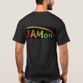 JAMonの基本的な黒いTシャツ Tシャツ (裏面)