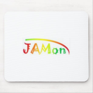 jamonの白いマウスパッド マウスパッド