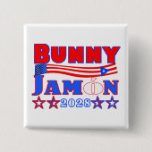 jamon bunny  2028 button 缶バッジ (正面)