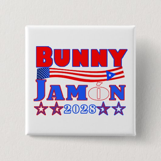 jamon bunny  2028 button 缶バッジ (正面)