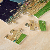 Jamuna River Yamuna Agraインド。 ジグソーパズル (側面)