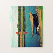 Jamuna River Yamuna Agraインド。 ジグソーパズル (縦)