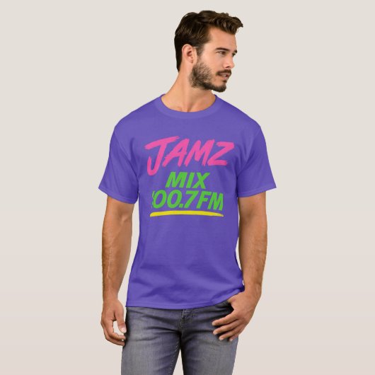 JAMZ MIX 100.7FM Tシャツ (正面フル)