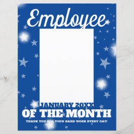 JANレターヘッド月の写真インサート従業員