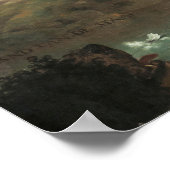 Jan Asselijn脅かされたスワンズ絵画アートプリン ポスター (角)