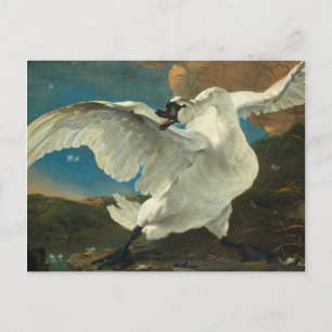 Jan Asselyn - The Threatened Swan シーズンポストカード