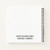 Jan Birth Month Flower Christian Prayer Journal ノートブック (裏面)
