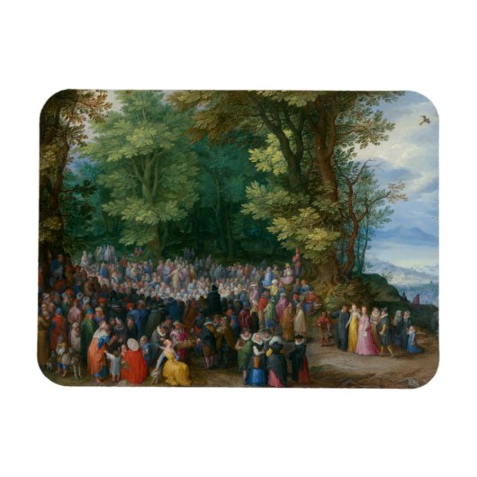 Jan Brueghel the Elder - The Sermon on the山 マグネット (横)