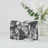 Jan Collatertが刻んだ眼鏡売り ポストカード (スタンド正面)