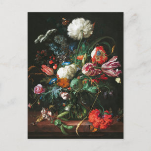 Jan Davidsz de Heem、花の花瓶， 1660 ポストカード