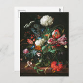 Jan Davidsz de Heem、花の花瓶， 1660 ポストカード (正面/裏面)