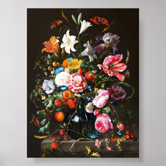 Jan Davidsz de Heem、花の花瓶， 1670 ポスター (正面)