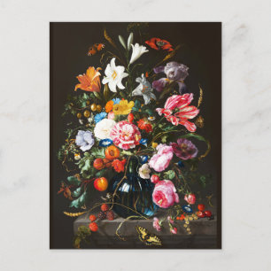 Jan Davidsz de Heem、花の花瓶， 1670 ポストカード