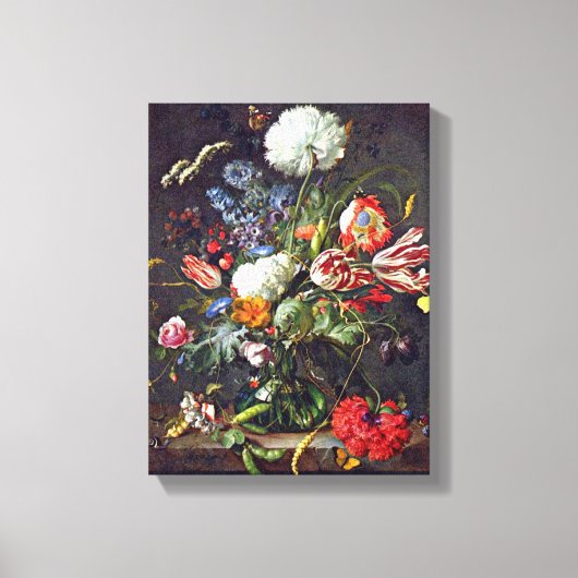 Jan Davidsz de Heem – 花瓶 キャンバスプリント (正面)