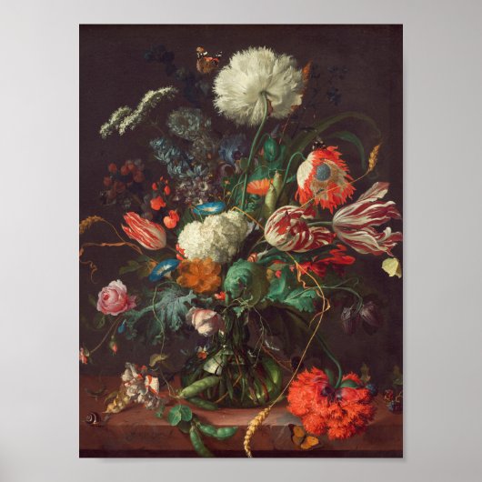 Jan Davidsz De Heem – 花瓶 ポスター (正面)