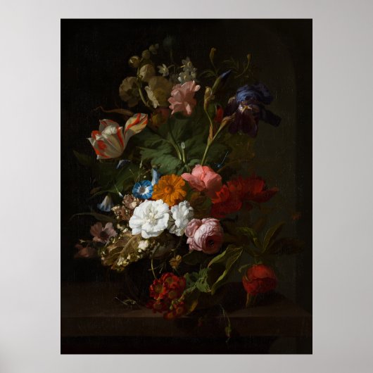 Jan Davidsz de Heem、花瓶, 1700 ポスター (正面)