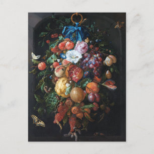Jan Davidsz de Heem, Festoon of Fruit and Flowers ポストカード