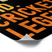 Jan Husnd Dad Cricket Legend Rdos  ポスター (角)