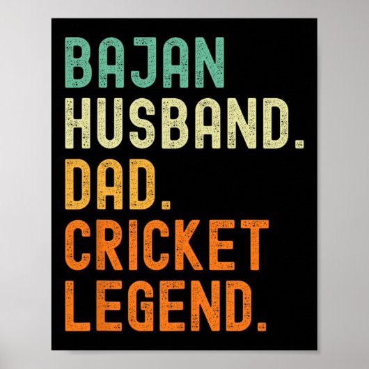 Jan Husnd Dad Cricket Legend Rdos  ポスター (正面)