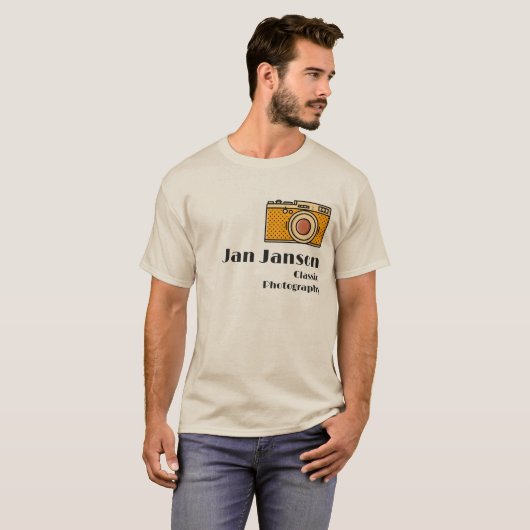Jan Janson Classic Photography (or your name) Tシャツ (正面フル)