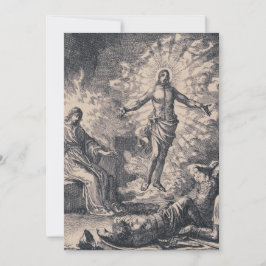 Jan Luyken’s Resurrection of Christ Holy Card 招待状