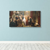 Jan Matejko Rejtanまたはポーランドの秋 キャンバスプリント (インサイチュ (ウッドフロア))